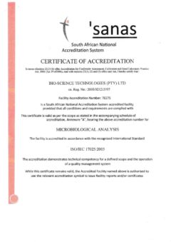 thumbnail of SANAS Cert & Accr Bio Science Tech